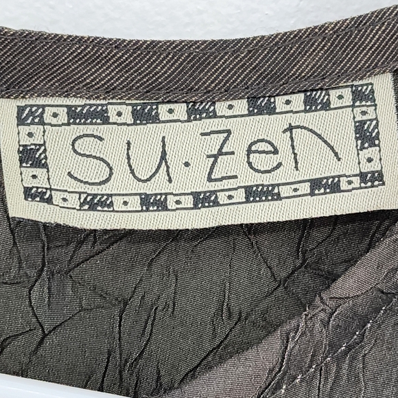 SuZen Women's Textured Long Sleeve Maxi Curve Dress - M - Picture 3 of 7